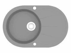 New Fregadero de cocina de granito de un seno ovalado Fregadero