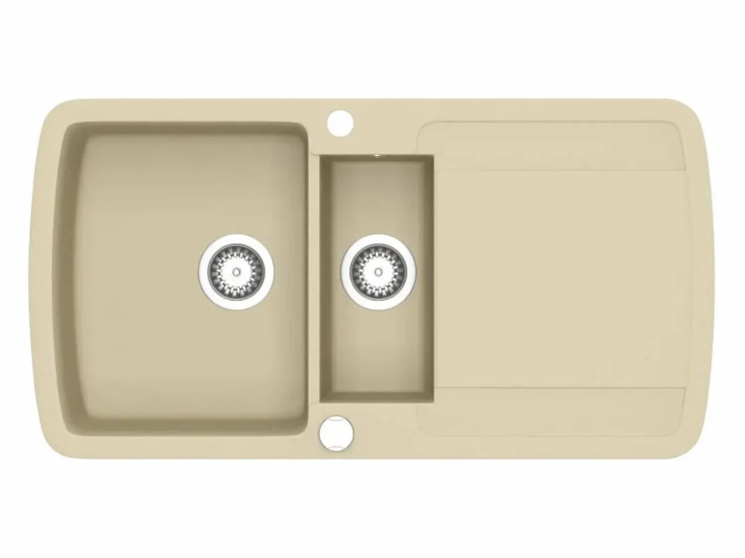 Fregadero de cocina de granito doble Beige