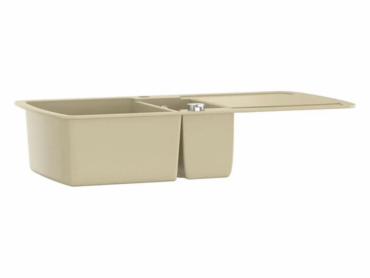 Fregadero de cocina de granito doble Beige