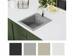 Best Fregadero de cocina de granito Gris