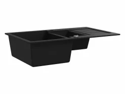Fregadero de cocina de granito de dos senos