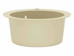 Fregadero de cocina de granito de un seno redondo