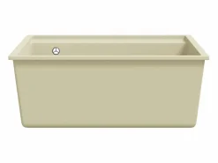 Fregadero de cocina de granito con orificio de rebose