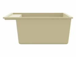 Fregadero de cocina de granito con orificio de rebose