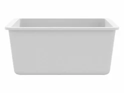 Outlet Fregadero de cocina de granito, fregadero individual, Blanco