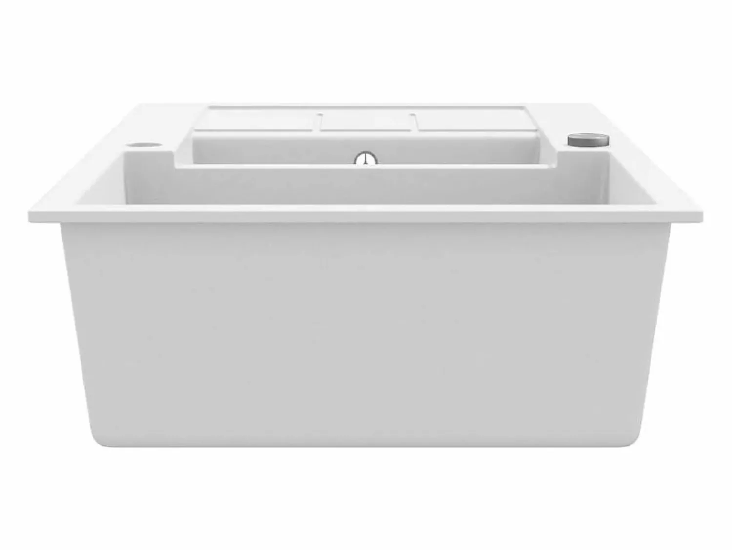 Sale Fregadero de cocina de granito doble Blanco