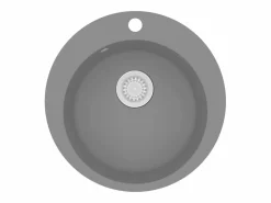 Online Fregadero de cocina de granito de un seno redondo Fregadero