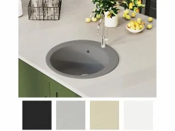 Online Fregadero de cocina de granito de un seno redondo Fregadero