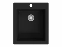 Clearance Fregadero de cocina de granito Negro