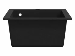 Clearance Fregadero de cocina de granito Negro