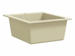 Outlet Fregadero de cocina de granito, fregadero individual, color Fregadero