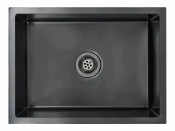 Fregadero de cocina hecho a mano de acero inoxidable