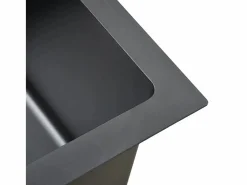 Fregadero de cocina hecho a mano de acero inoxidable