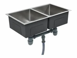Hot Fregadero de cocina hecho a mano de acero inoxidable Fregadero