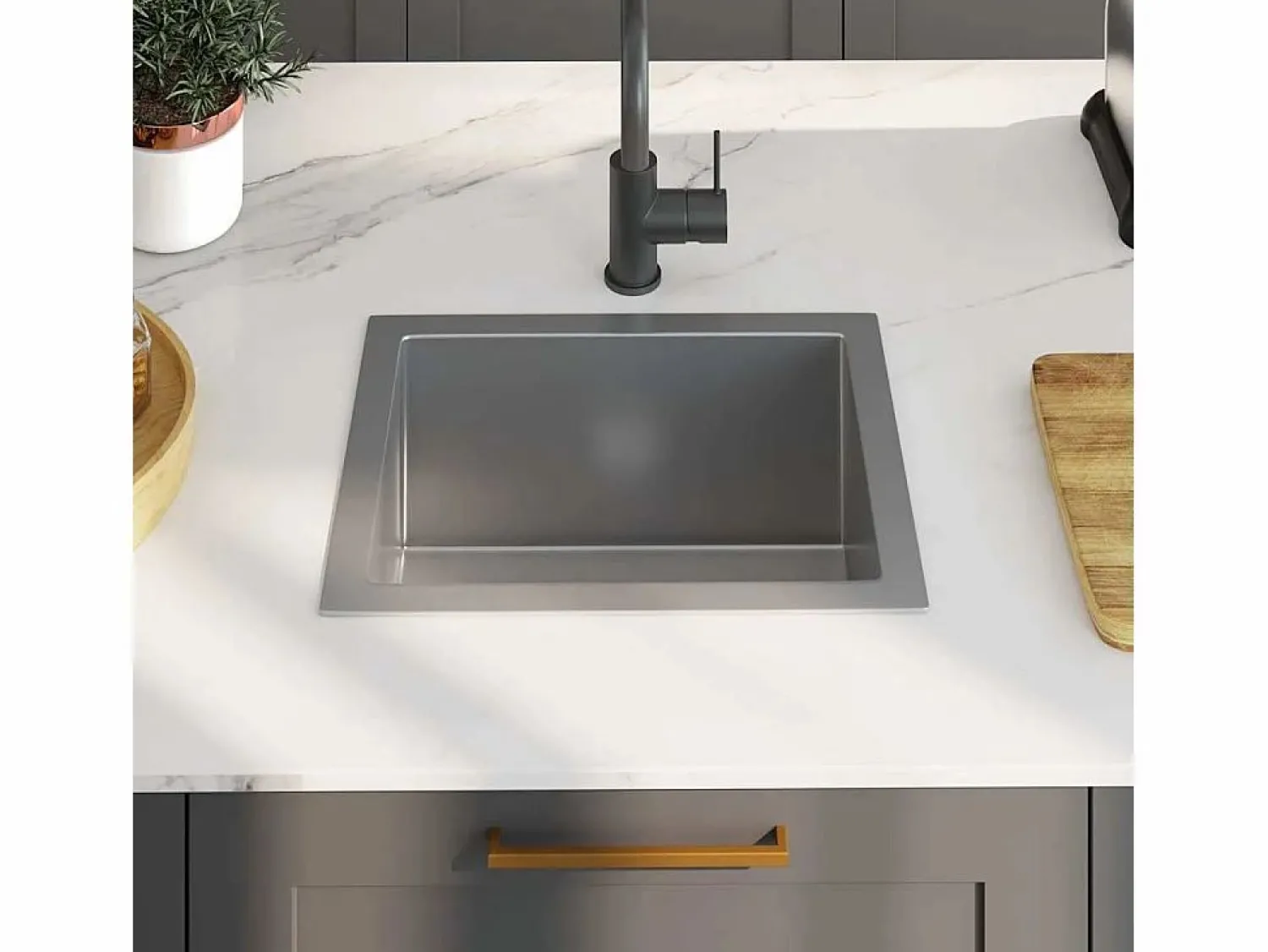 Discount Fregadero de cocina hecho a mano de acero inoxidable Fregadero