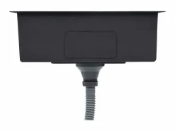 Outlet Fregadero de cocina hecho a mano de acero inoxidable Plateado