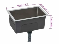 Sale Fregadero de cocina hecho a mano de acero inoxidable Fregadero