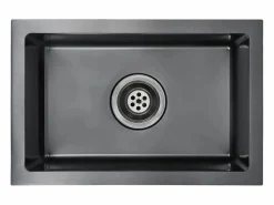 Fregadero de cocina hecho a mano de acero inoxidable