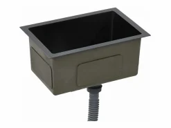 Fregadero de cocina hecho a mano de acero inoxidable