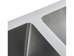 New Fregadero de cocina hecho a mano de acero inoxidable Plateado