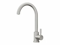 Best Vente-unique Fregadero SOELA de 55x45 cm + grifo ROMILY de acero inoxidable - Gris