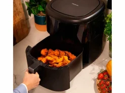 Sale Freidora de aire Cecotec Cecofry Bombastik 6000 1700W 6L 12 modos de cocinado Negro