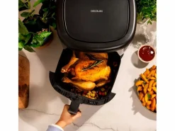 Sale Freidora de aire Cecotec Cecofry Bombastik 6000 1700W 6L 12 modos de cocinado Negro