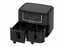 Best Freidora de Aire Sin Aceite 9L Doble Cubetas 2400W Continental Edison Pequeño Electrodoméstico