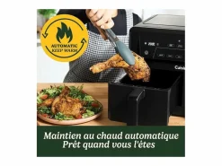 New Freidora sin aceite Airfryer AFD10OBLE 10,4L Doble Cubeta 2400W Negra, 7 Modos, Sin PFAS Pequeño Electrodoméstico