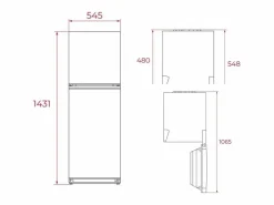 Best Basic Frigorífico 2 puertas Teka RTF2510 Inverter 204L E 143 cm Blanco