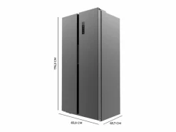 Frigorífico americano Cecotec Bolero CoolMarket SBS 430 E Total No Frost 430L E oscuro 176,3 cm