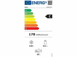 BOSCH Frigorífico combinado KGN497ICT No Frost 440L Inox - VitaFresh XXL, NoFrost, MultiAirflow, PerfectFit