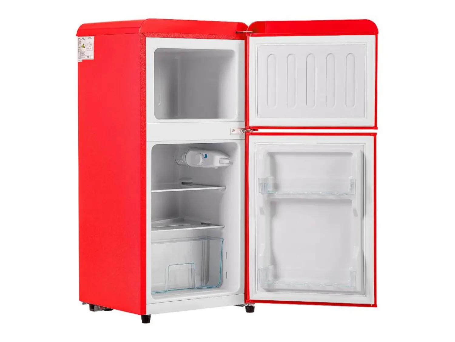 New Frigorífico de 60L con 2 puertas e iluminación LED - Consumo energético 102 kWh/año - Electrodomésticos De Frío