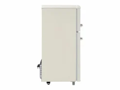 Hauss Spole Frigorífico estilo retro de 72L con 2 puertas e iluminación LED - Congelador de 21L - Blanco