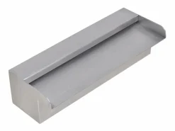 Fuente cascada rectangular piscina acero inoxidable 30 cm ES356787