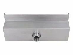 Fuente cascada rectangular piscina acero inoxidable 30 cm ES356787