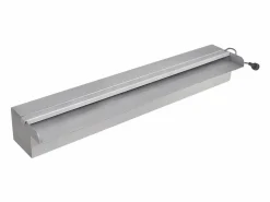 Sale Fuente cascada rectangular LED para piscina acero inoxidable 60 cm ES812401 Blanco