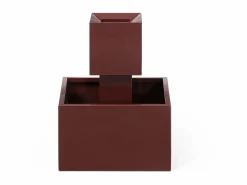 New MYLIA Fuente de exterior de acero inoxidable y cristal - Alt. 65 cm - - CARDINA Terracota
