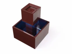 New MYLIA Fuente de exterior de acero inoxidable y cristal - Alt. 65 cm - - CARDINA Terracota