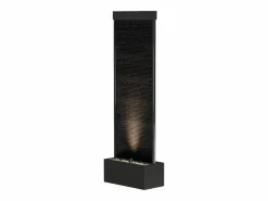 OZAIA Fuente de exterior de acero inoxidable y vidrio con LEDs, Altura 120 cm, , BULBIE