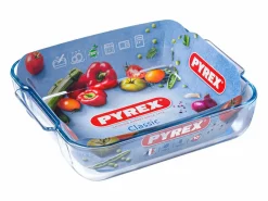 Online Pyrex Fuente de horno Classic cuadrada con asas vidrio 6x25x22 cm Transparente