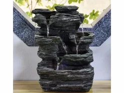 Online Zen Light Fuente de interior Pietra con iluminación LED Marru00f3n