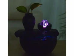 New Fuente de resina de interior con LED de sílice Estatua