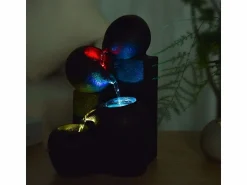 Sale Zen Arôme Fuente de resina Zen con LED Luba Marru00f3n