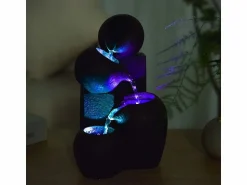 Sale Zen Arôme Fuente de resina Zen con LED Luba Marru00f3n