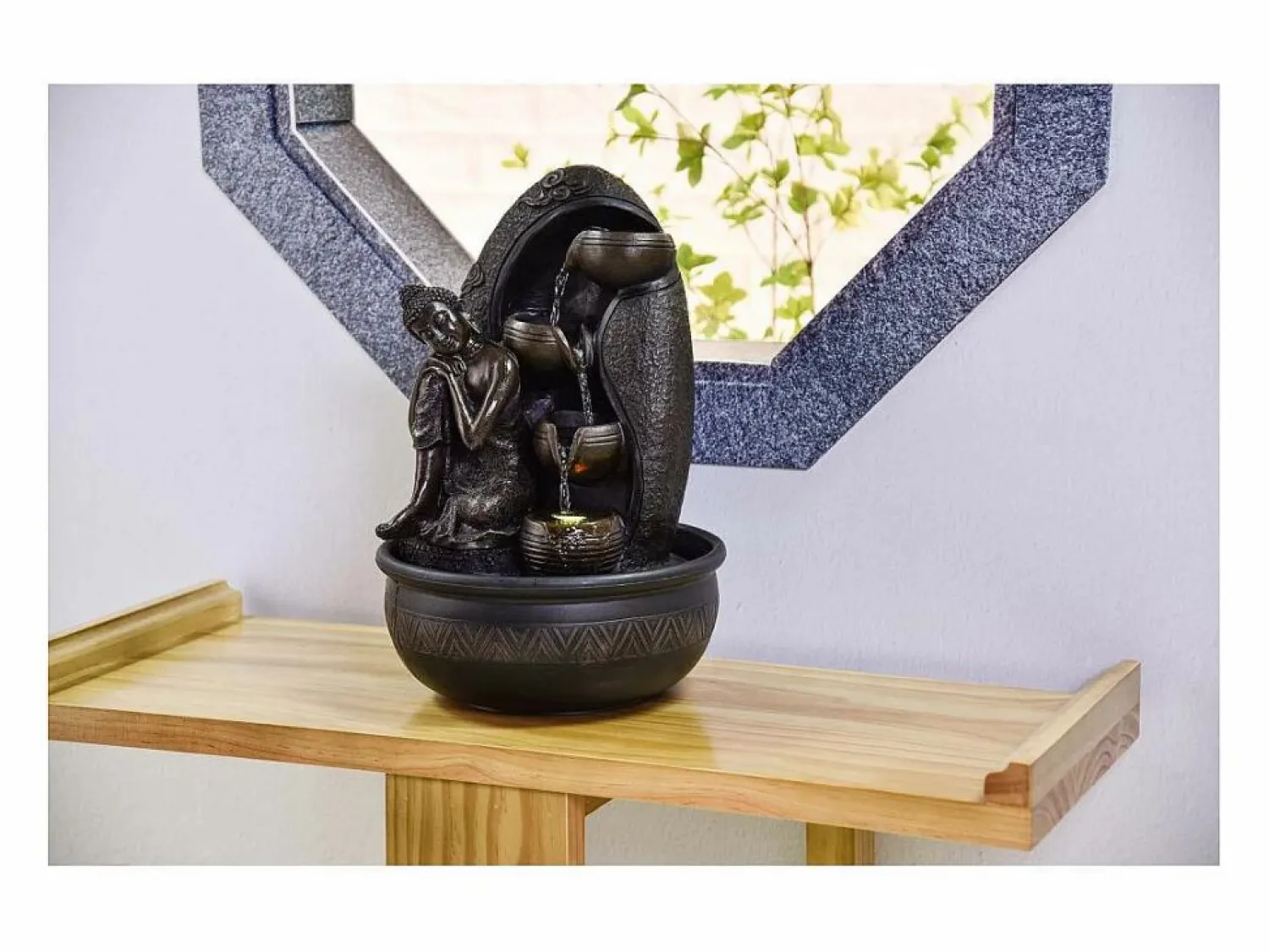 Online Fuente LED de interior del Buda de Krishna Estatua
