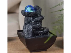 Zen Arôme Fuente moderna de resina Lopo Gris