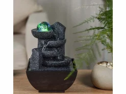 Zen Arôme Fuente moderna de resina Lopo Gris