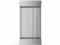 Best MYLIA Fuente mural exterior interior acero inoxidable LED, An. 56,5 x H. 112 cm, Plateada, SOLINA Plateado