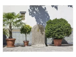 Habitat et jardin Fuente mural "ROSEAU" de piedra reconstituida con grifo de latón - 62 x 42 x 93 cm